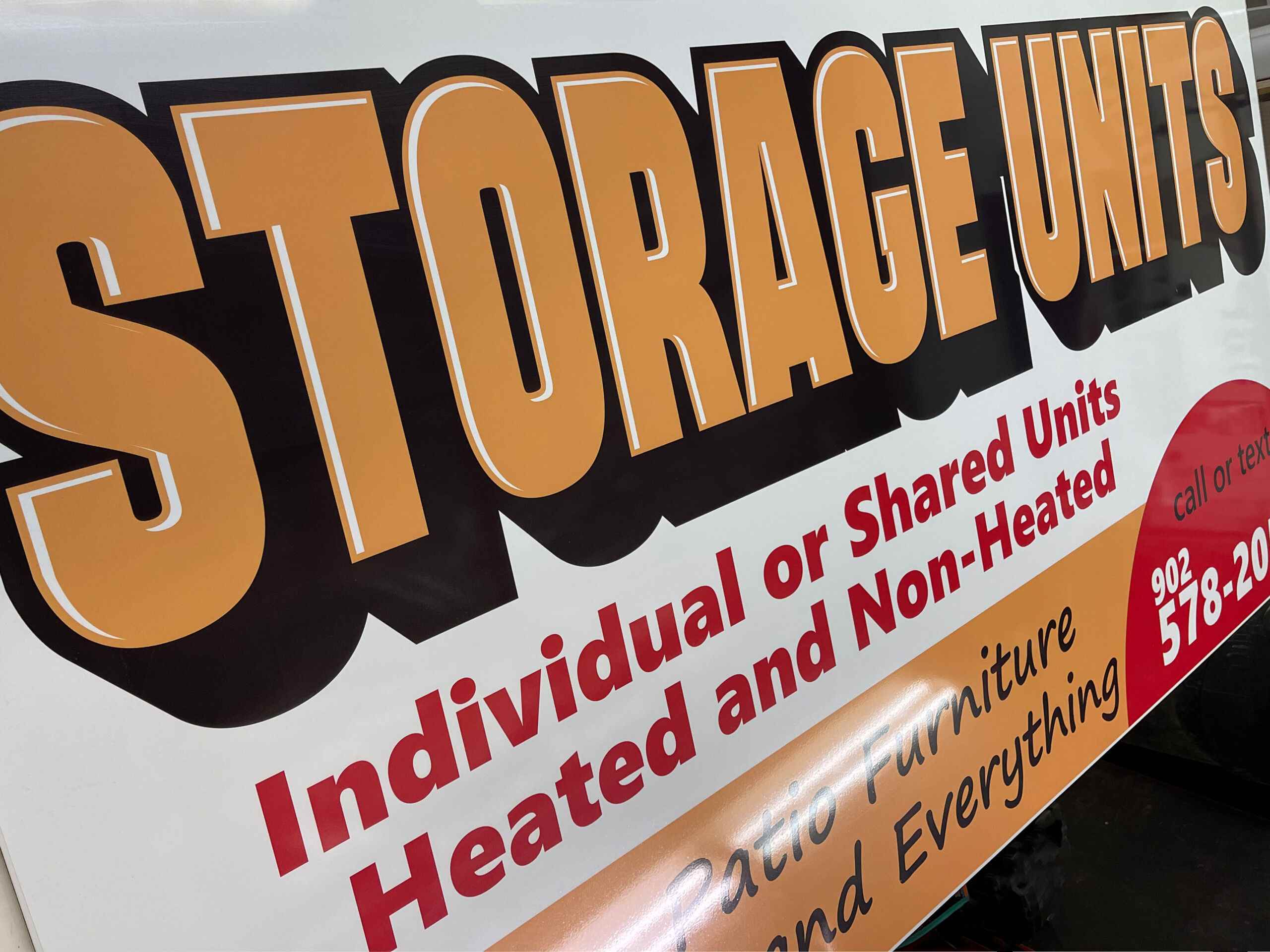 Storage Units Sign